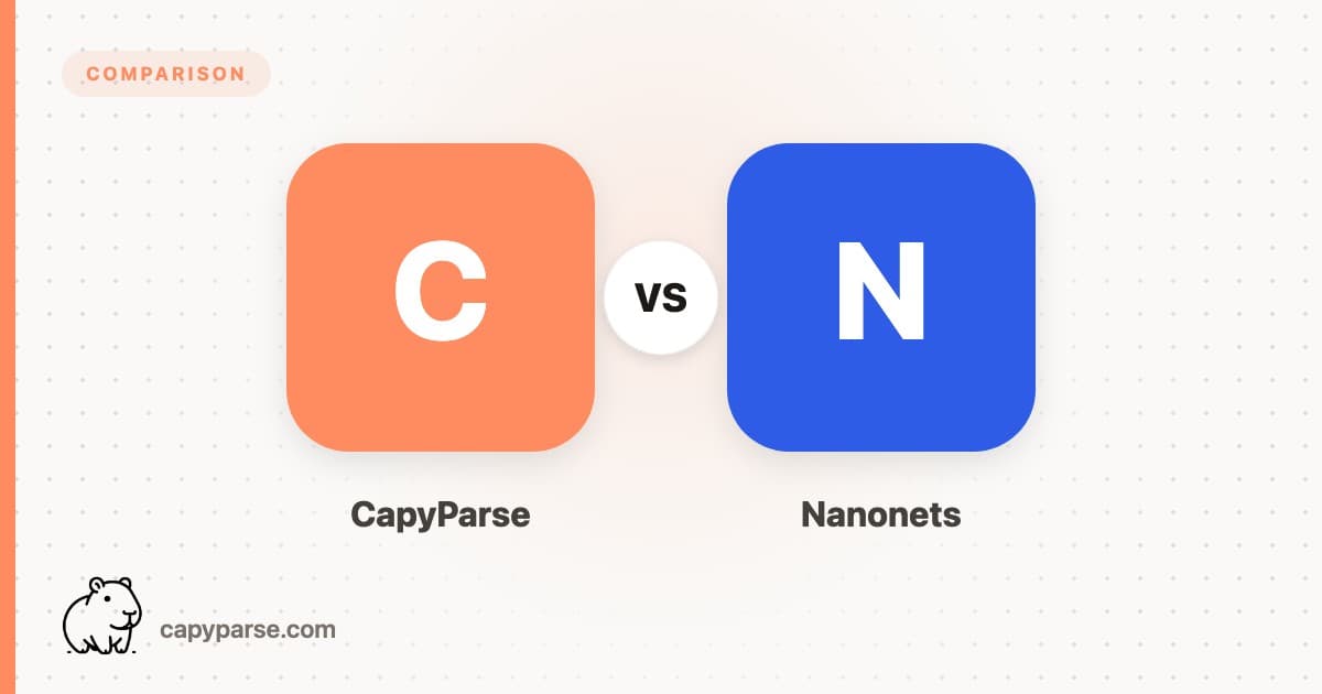 CapyParse vs Nanonets: Document OCR Comparison (2026)