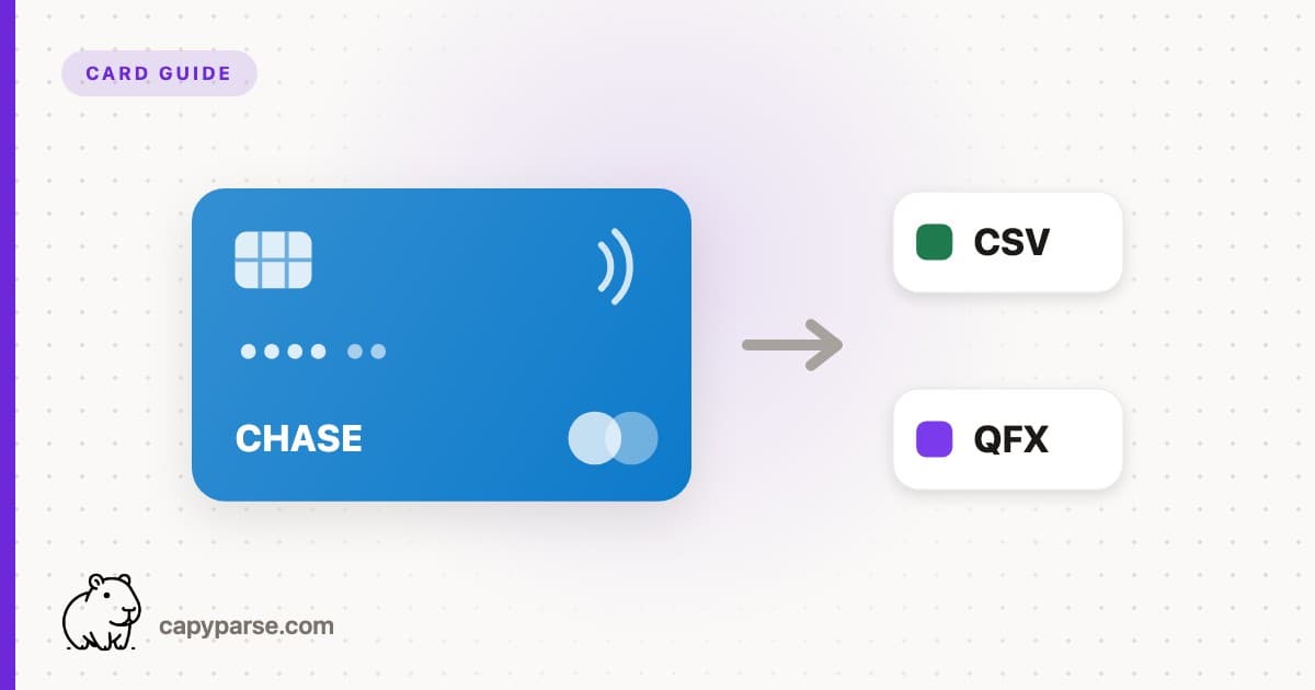 Chase Credit Card CSV Export: Formats and Limits