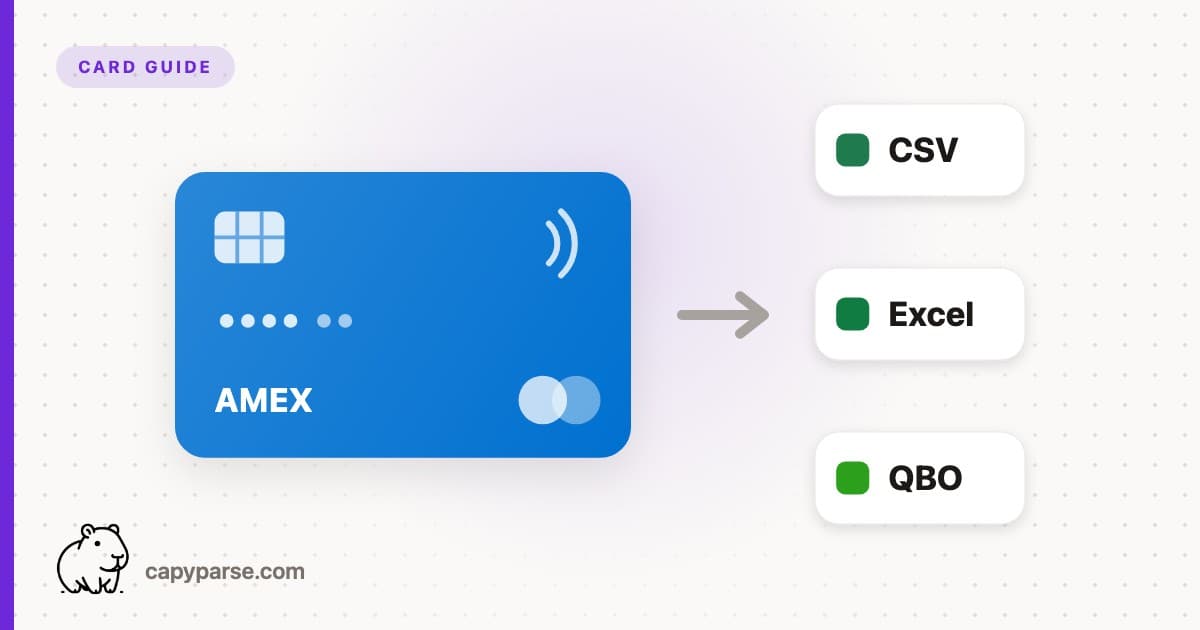 Amex Statement to CSV, Excel, QBO (Free Tool)