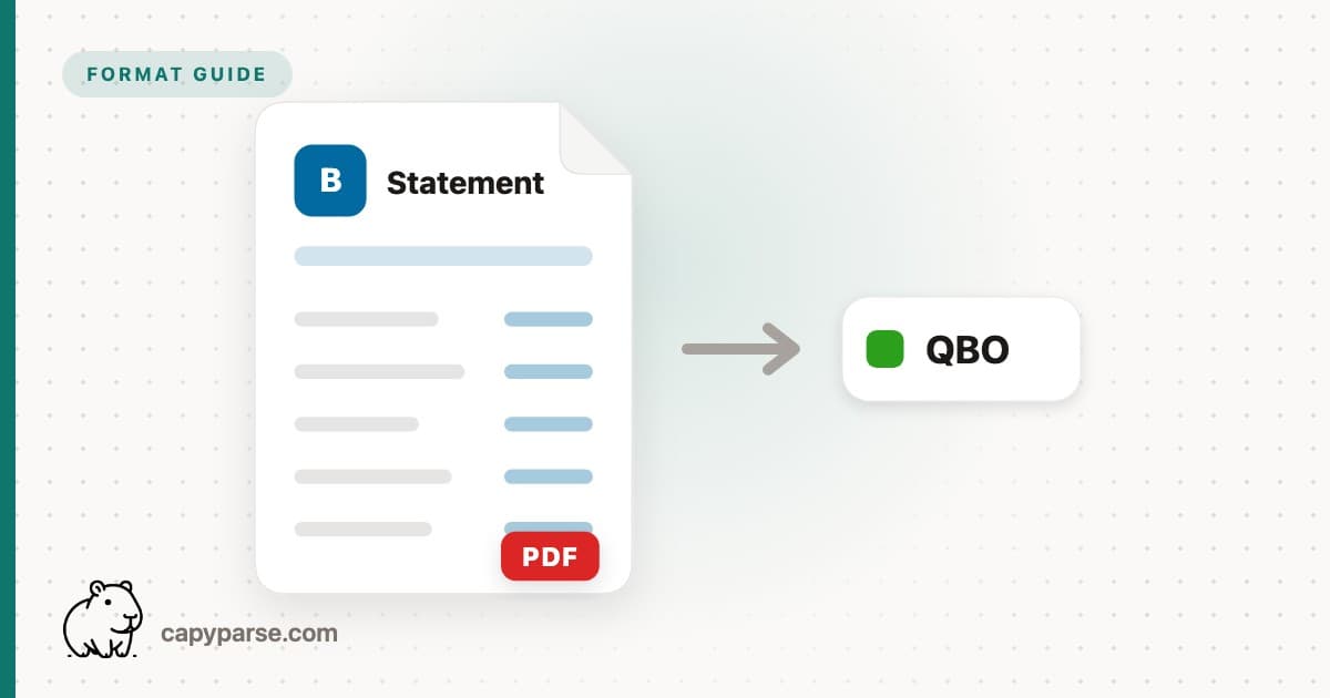 Convert a Bank Statement to QBO for QuickBooks