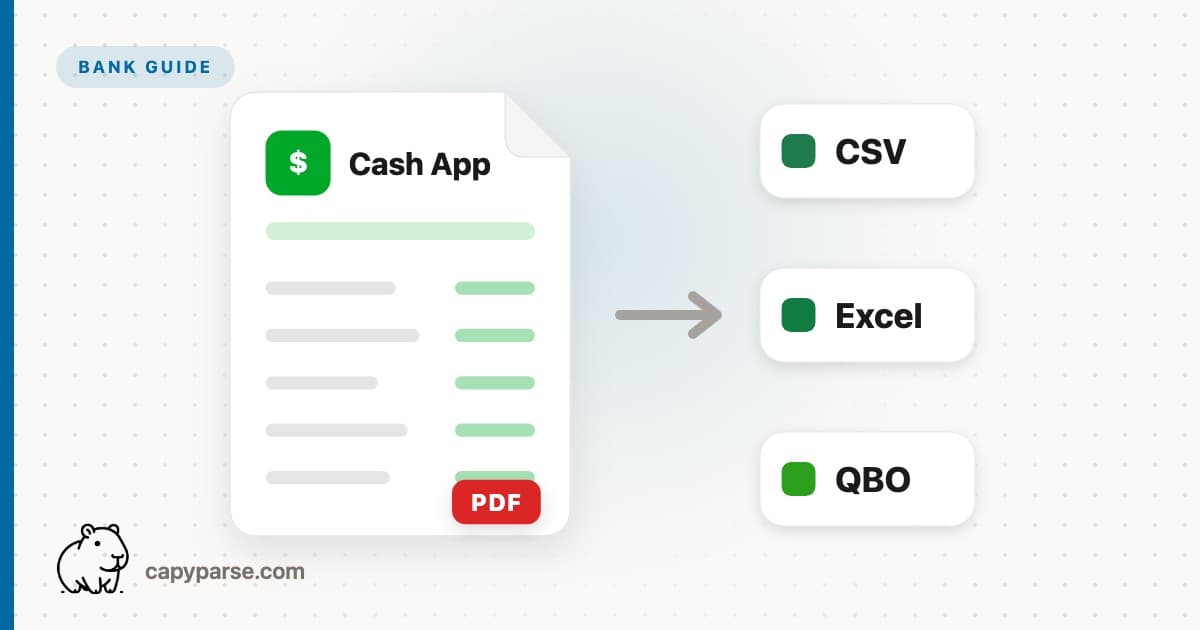 Cash App Statement to CSV, Excel, QBO (Free Tool)