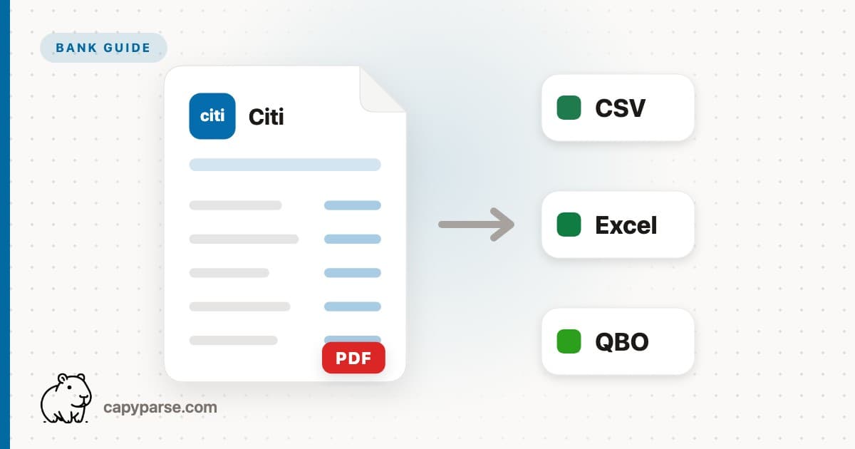 Citi Bank to CSV Converter: Free, No Signup
