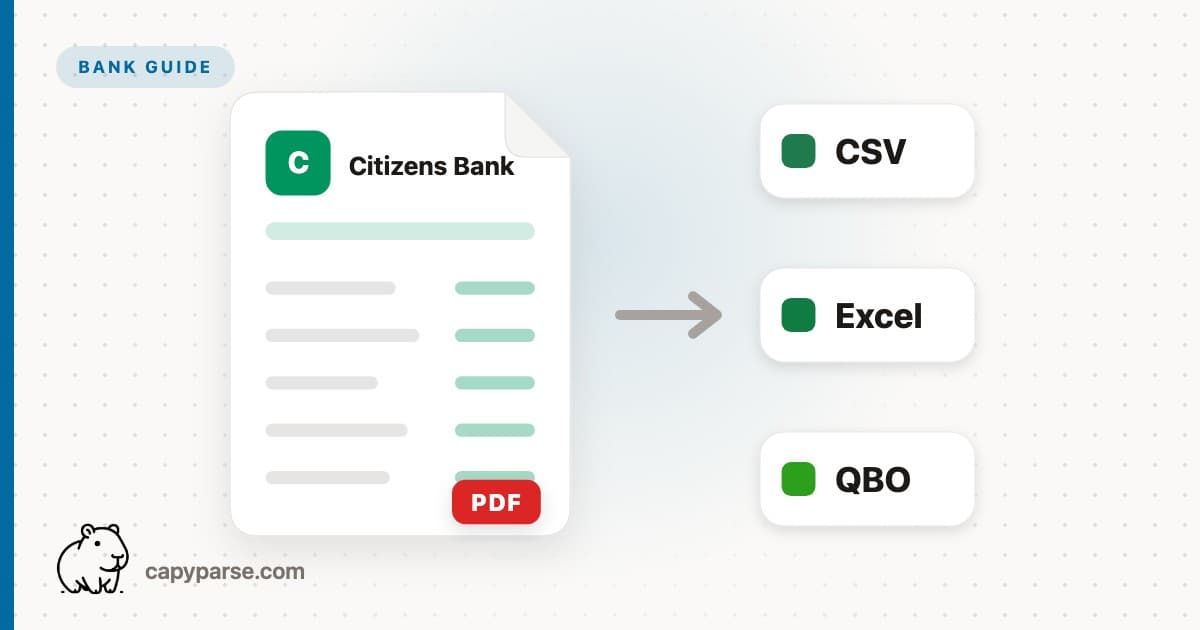Convert Citizens Bank Statement to CSV - Free Tool (2026)