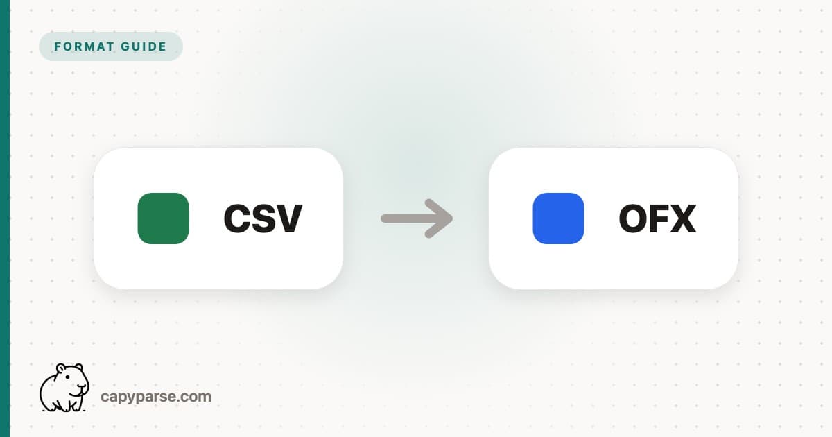 Convert CSV to OFX: Tools and Manual Methods