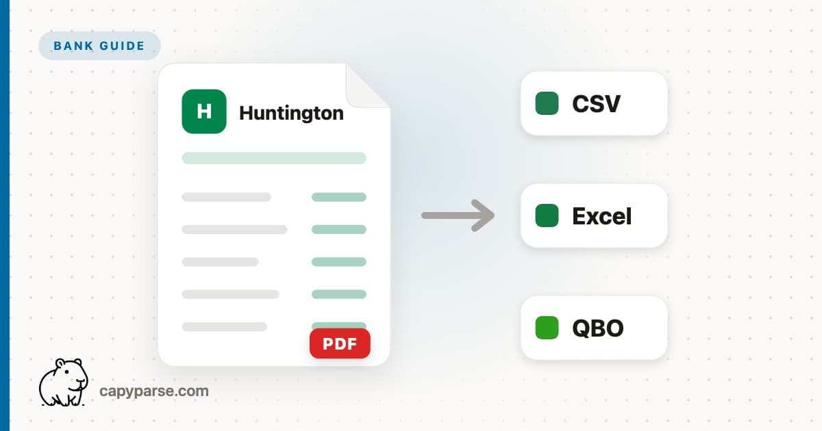 Huntington Bank Statement to CSV (Free Tool)