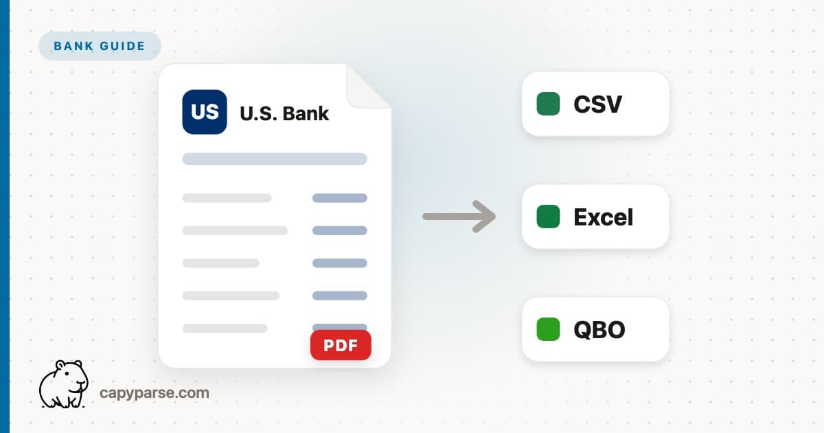 US Bank Statement to CSV - Free, No Signup