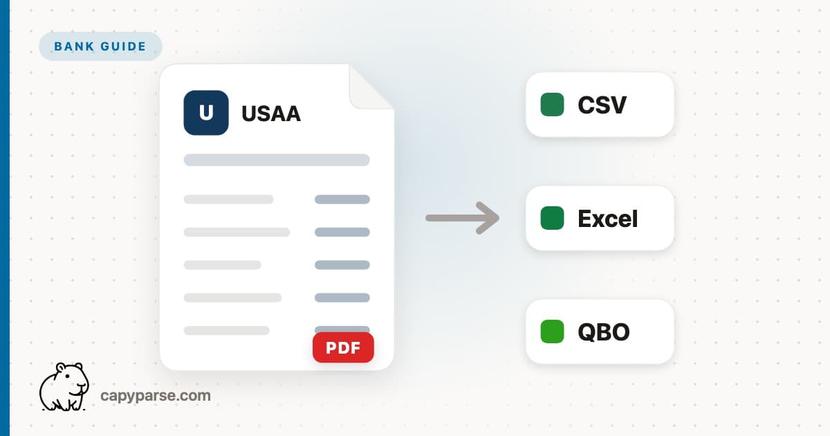 Convert USAA Statement to CSV - Free Tool (2026)