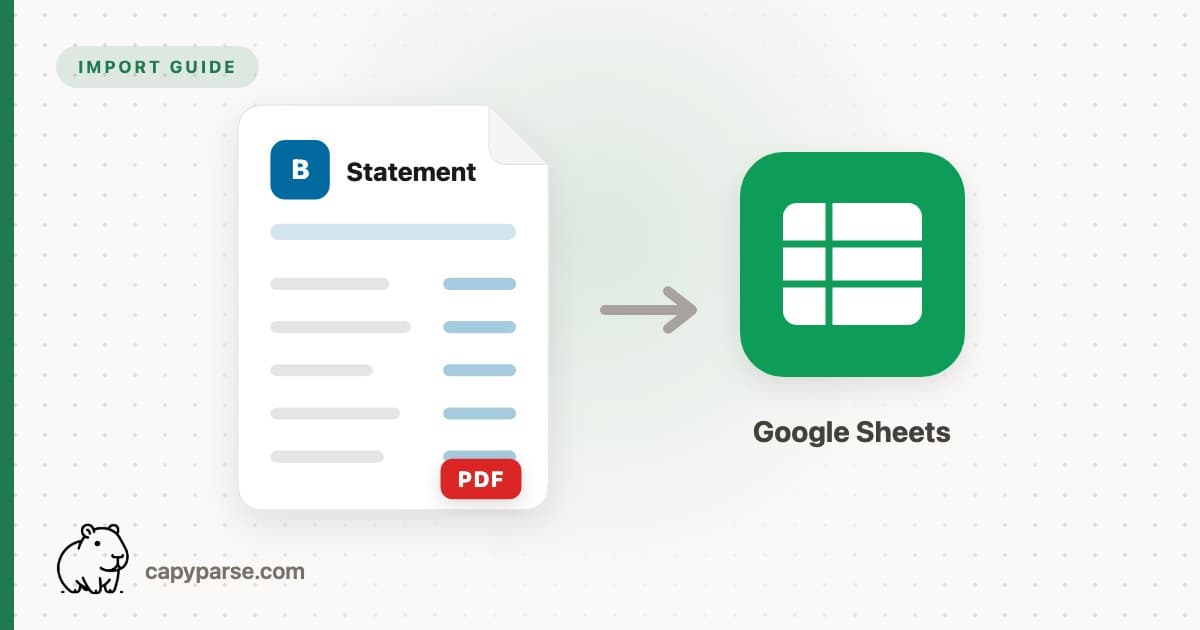 Bank Statements to Google Sheets (PDF Guide)