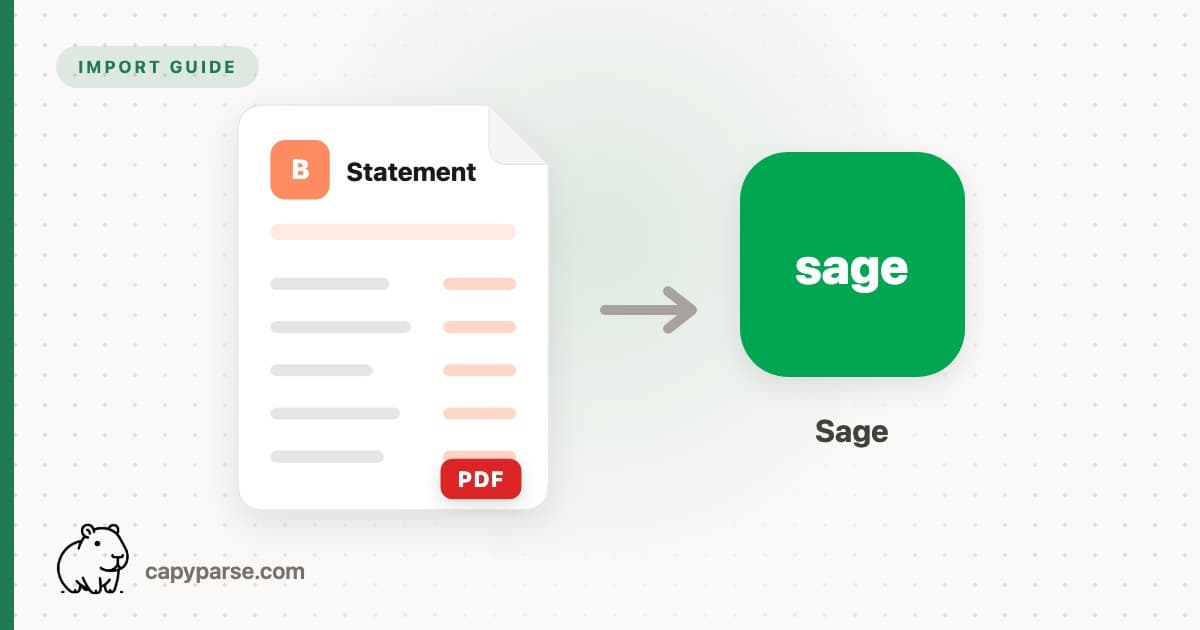 Import PDF Bank Statements into Sage - Free Tool (2026)