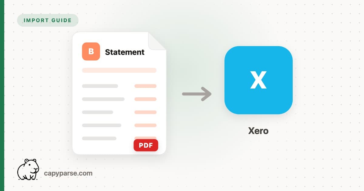 Import Bank Statement PDFs into Xero (Free Guide)