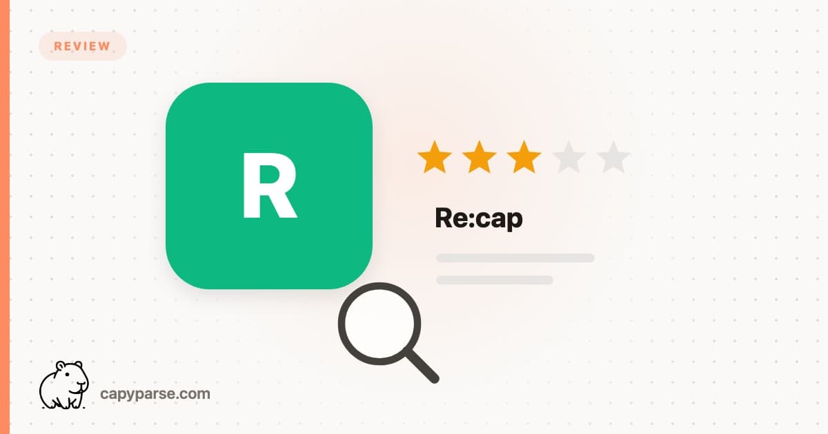 Re:cap Review: Free Bank Statement Converter