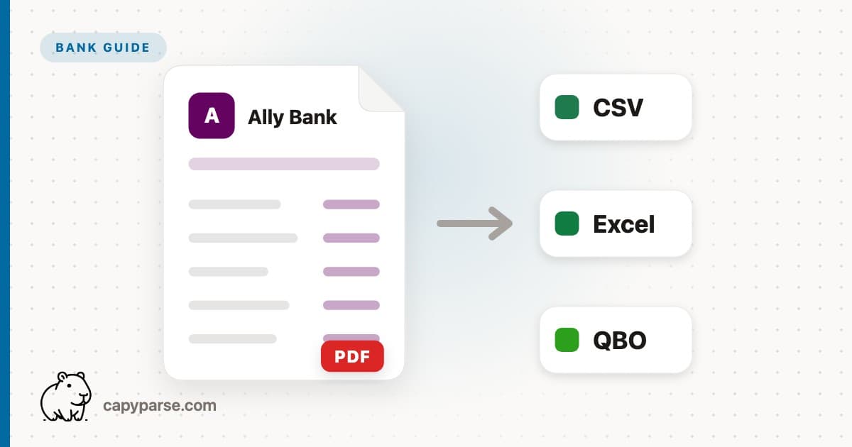 Ally Bank Statement to CSV - Free, No Signup