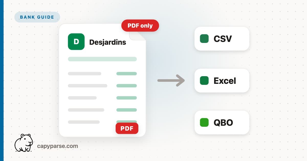Desjardins Statement to CSV: Relevés Are PDF-Only