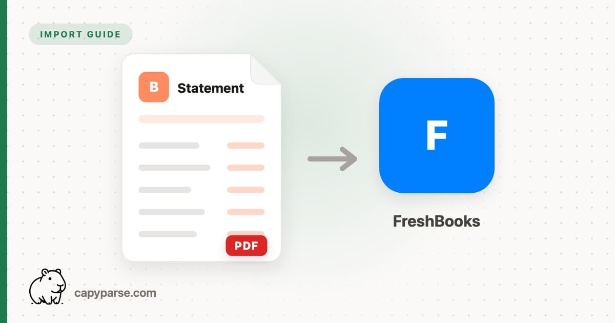 Import PDF Bank Statements into FreshBooks - Free Tool (2026)