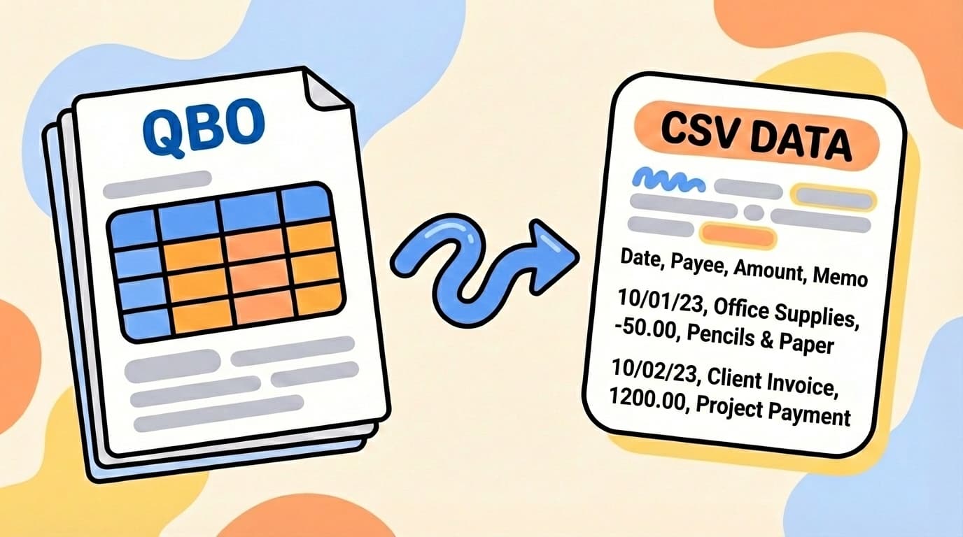 How to Convert QBO to CSV for Free (No Signup Required)